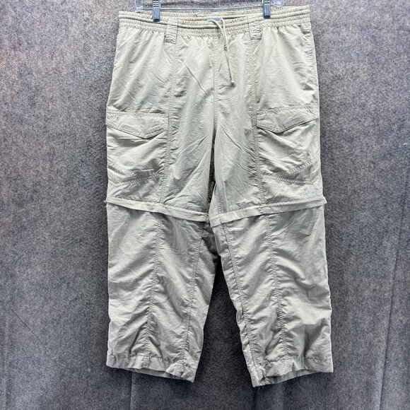 Columbia Sportswear Pants Mens 34L Beige Convertible Cargo Outdoor Hiking Nylon - Picture 1 of 12